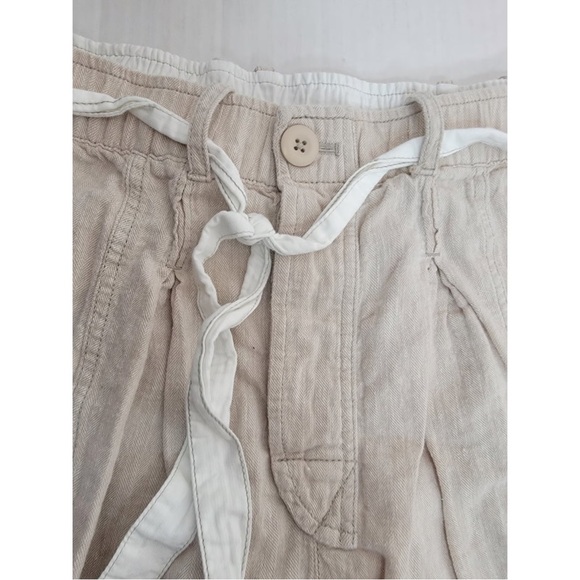Free people button fly linen cotton blend harem pants - Picture 2 of 11